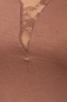 Plus Dress Lace Sweetheart Sexy Solid 3/4 Sleeve Asymmetrical Mocha