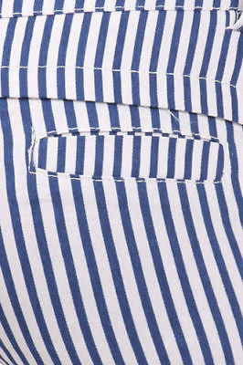 S M L Shorts Striped Blue Pink Nautical Belted Stretch Casual Fashion Summer New