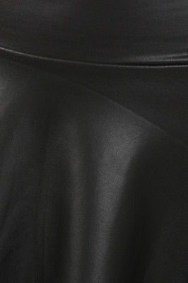 Sexy Plus Size Skirt Faux Leather High Waist New Hi Lo Midi Maxi Stretch Long