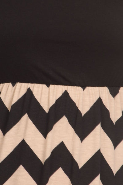 Plus Maxi Dress Chevron Long Full Length Casual 3/4 Sleeve Women Solid
